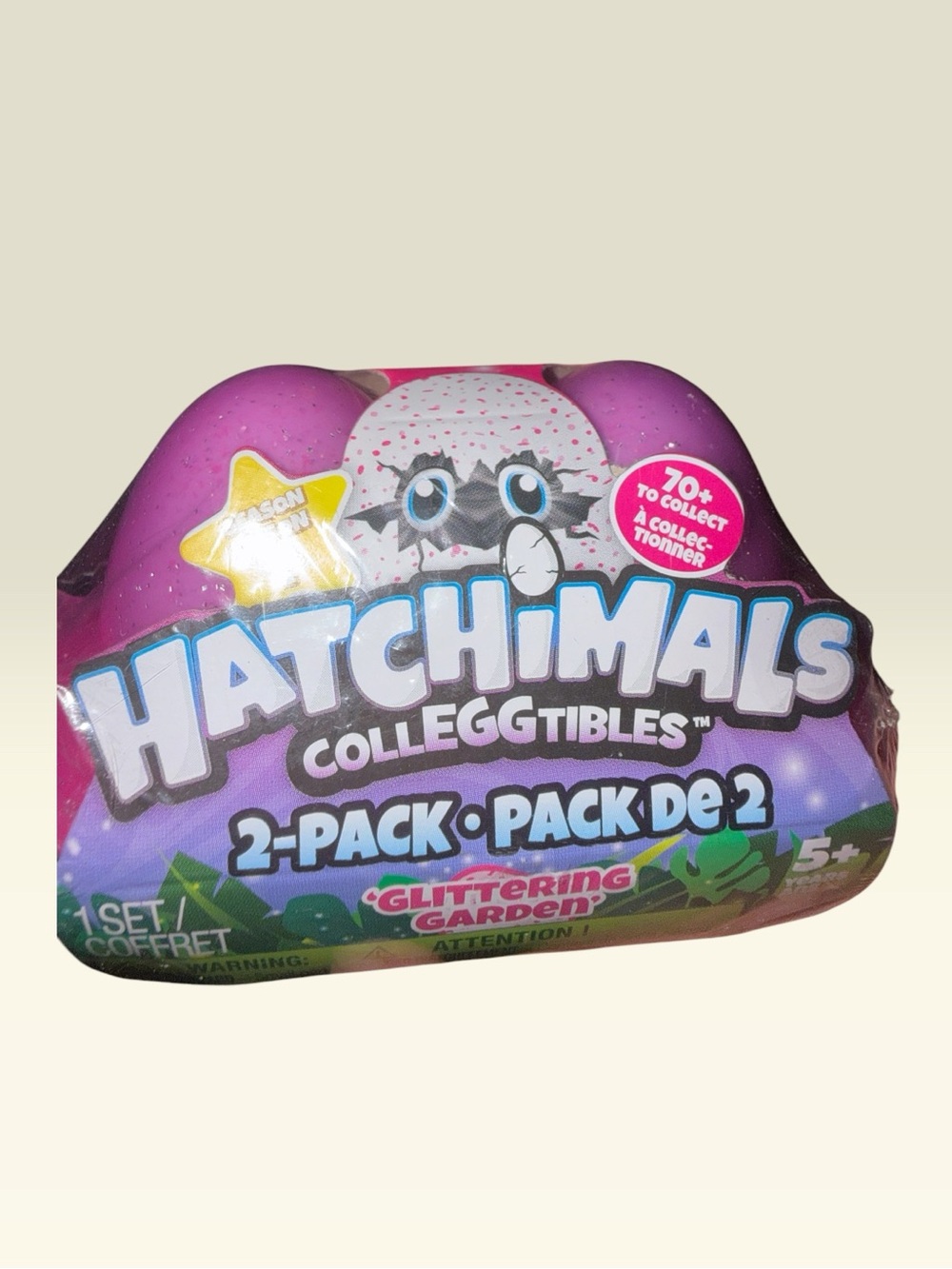 2017 Hatchimals CollEGGtibles 2-Pack Glittering Garden (Purple)